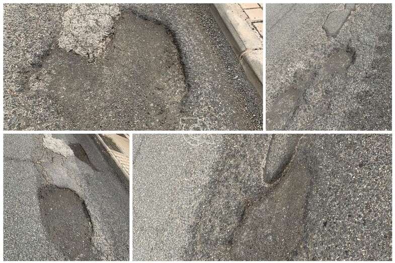 Estado de la calle de Torriani, en La Garita (Foto TA)